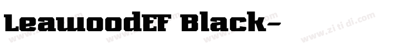 LeawoodEF Black字体转换
